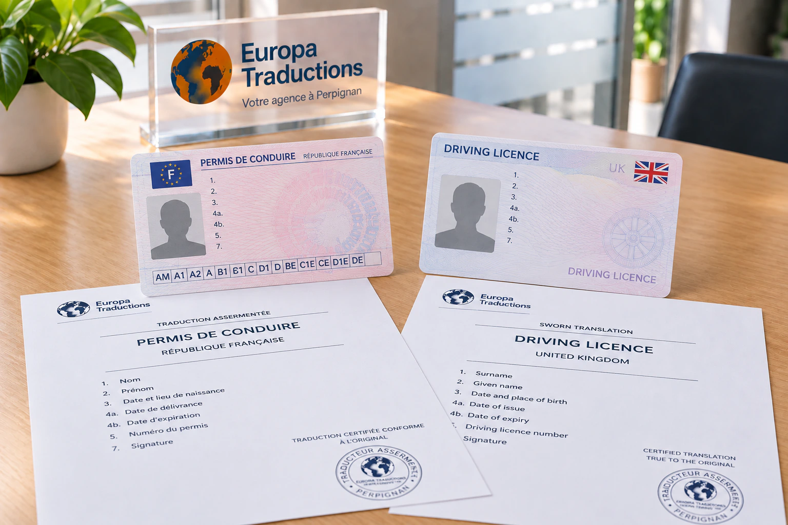 Permis de conduire français et étranger avec traductions certifiées